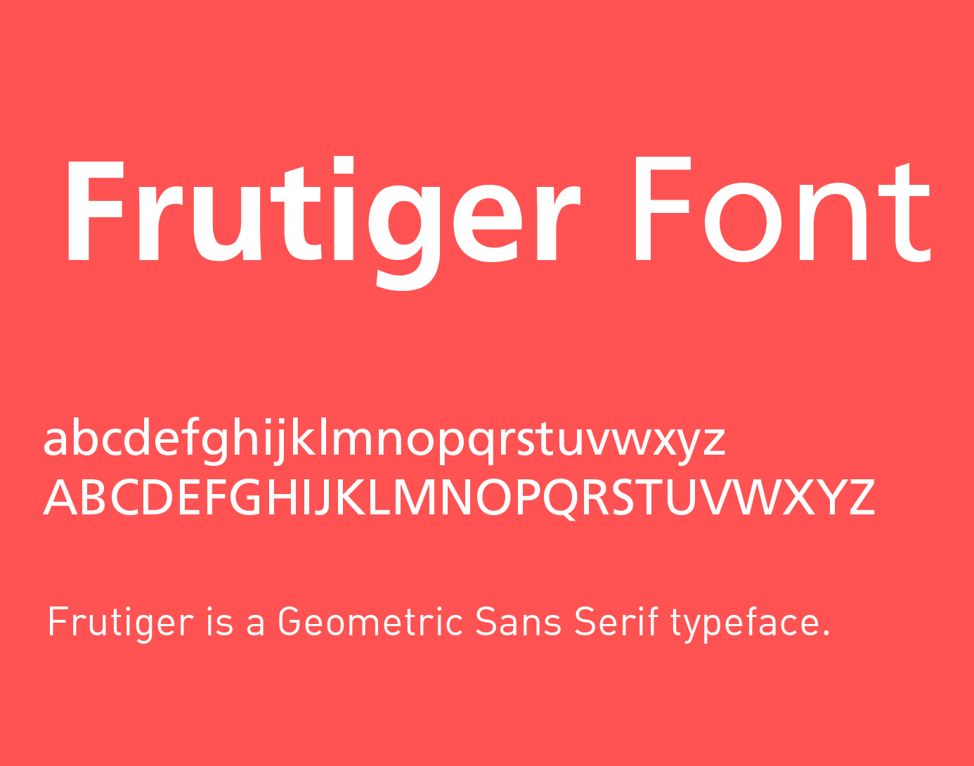 frutiger bold font